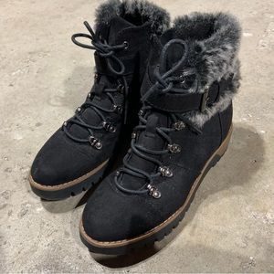 Above ankle fur winter boots